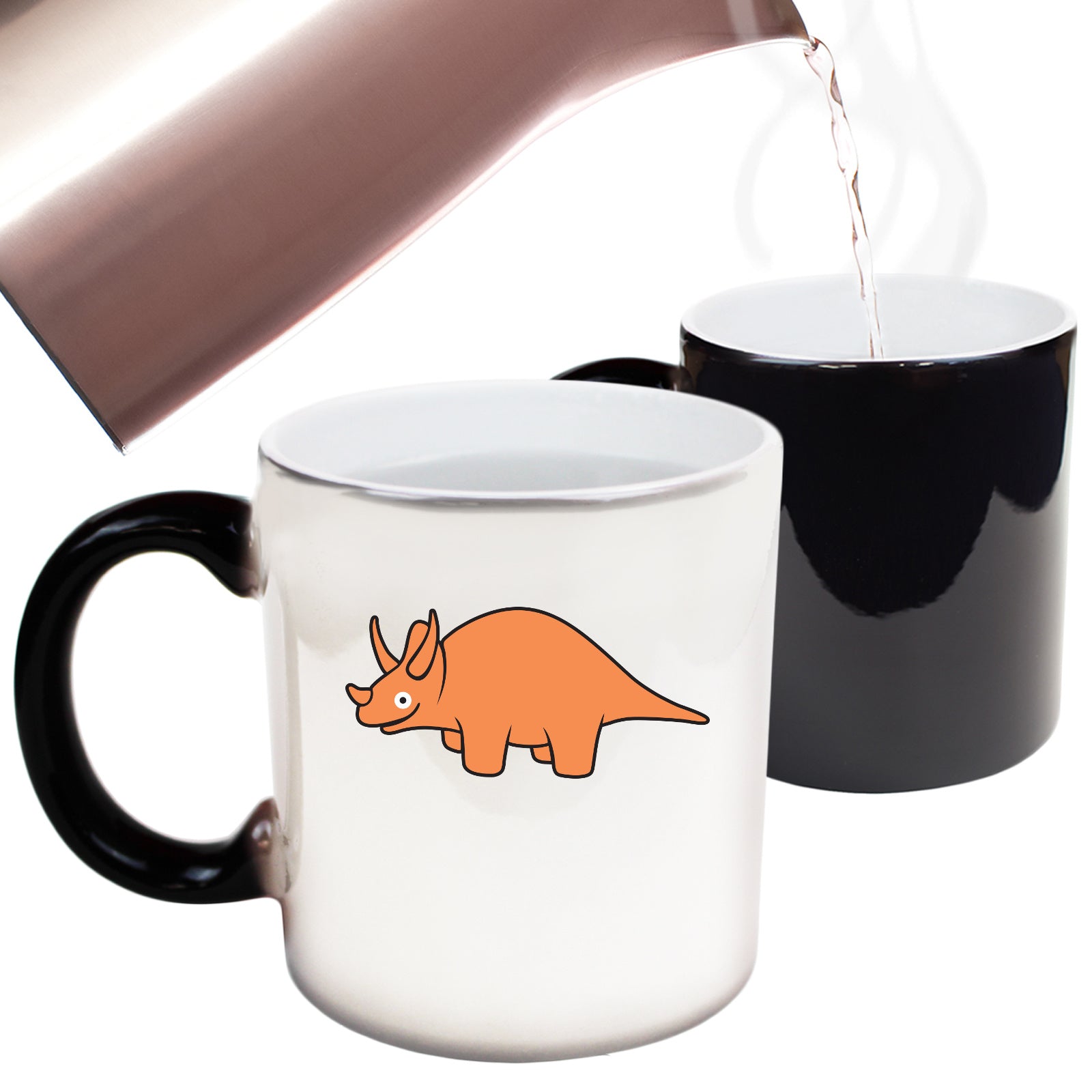 Dinosaur Triceratops Ani Mates - Funny Colour Changing Mug Cup