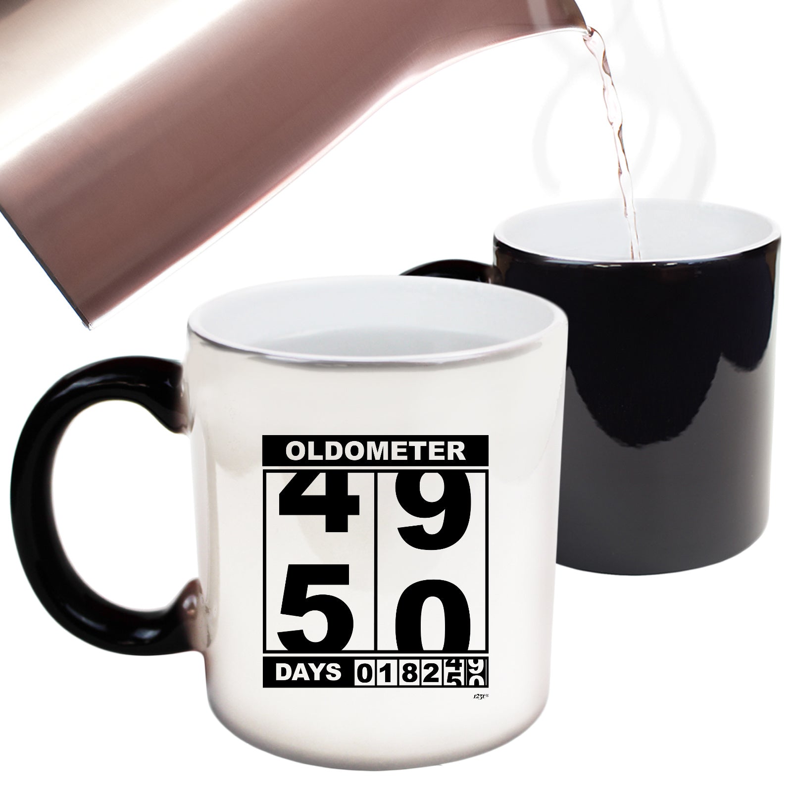 Oldometer 49 50 Days - Funny Colour Changing Mug