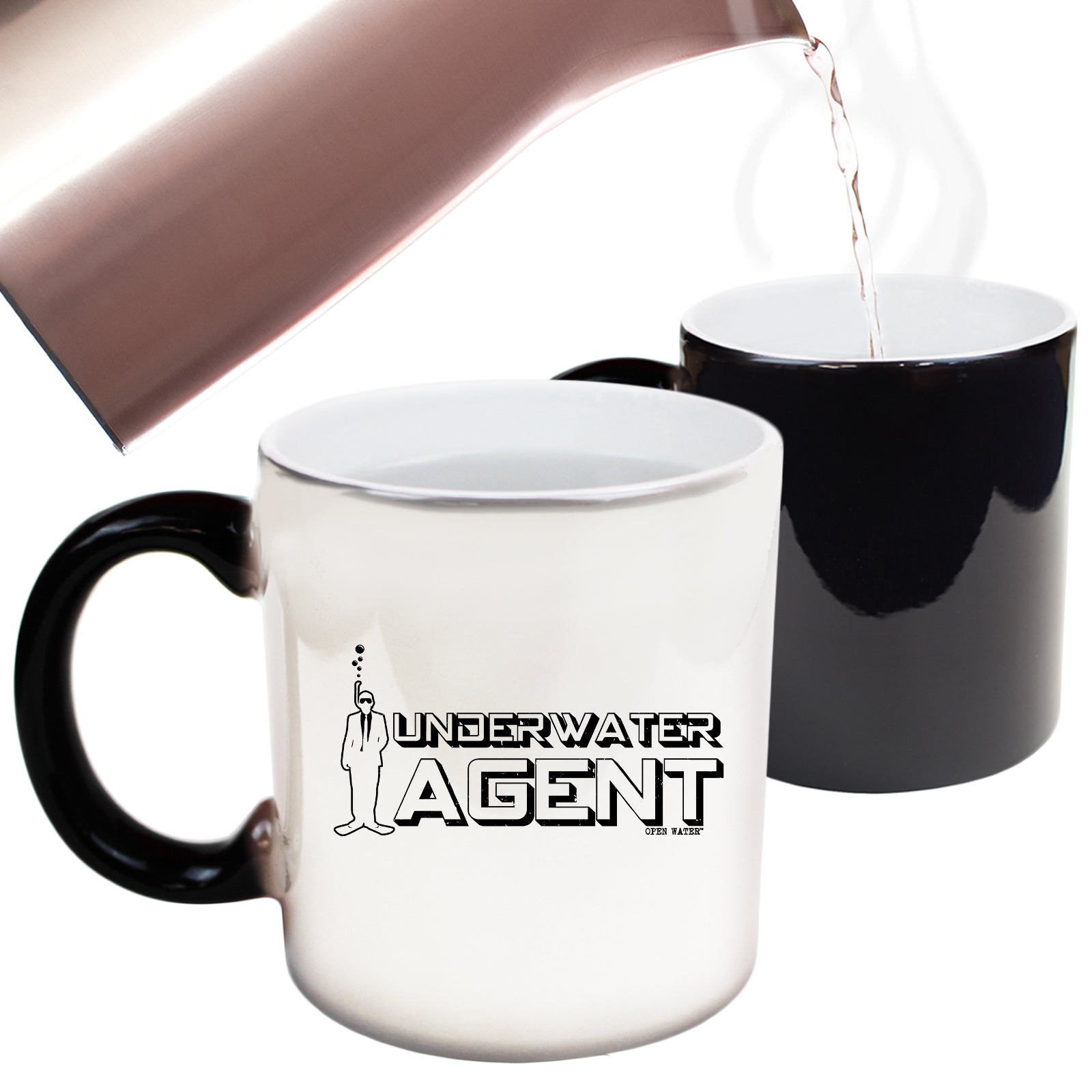 Underwater Agent Scuba Diving Open Water - Funny Colour Changing Mug