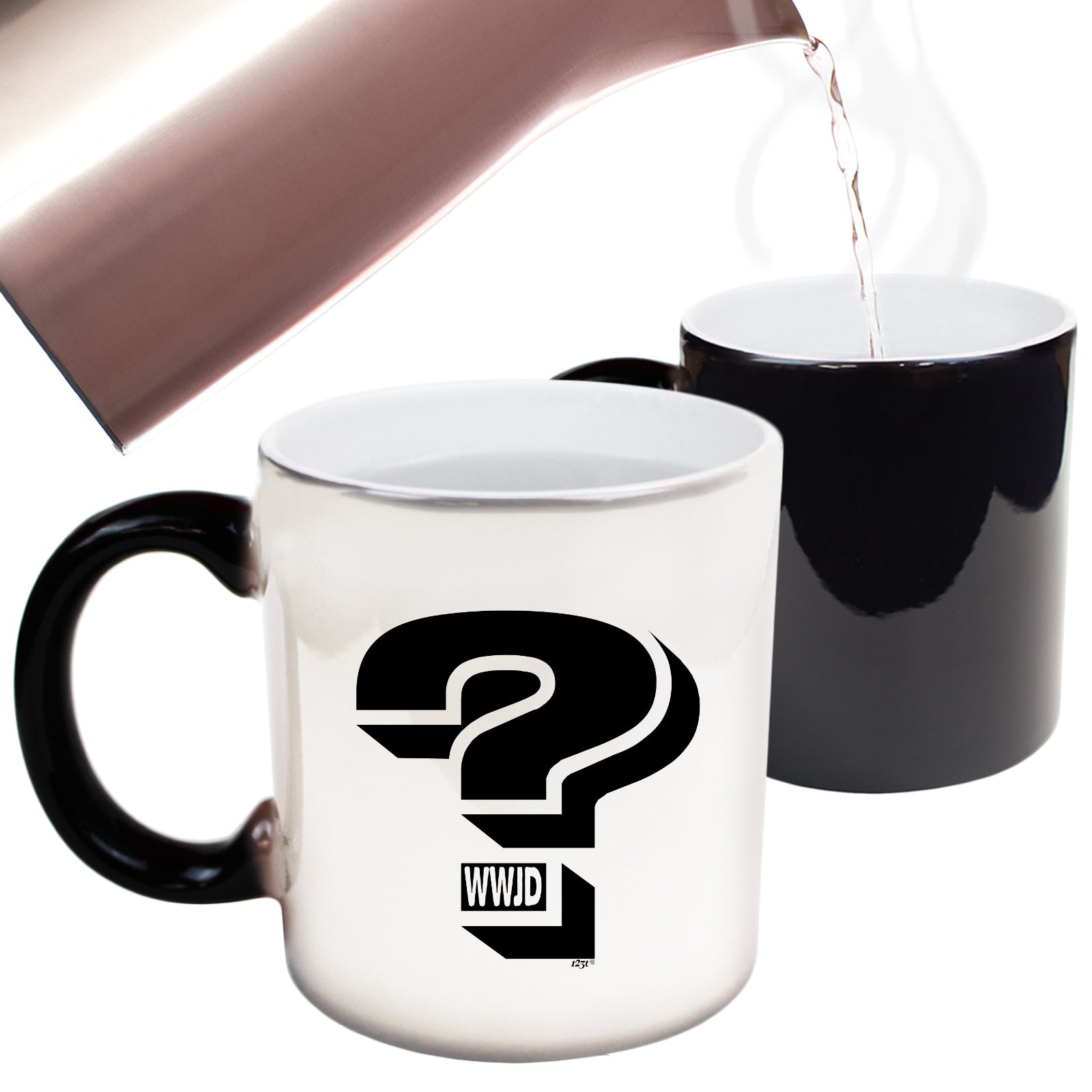 What Would Jesus Do Question Mark - Funny Colour Changing Mug