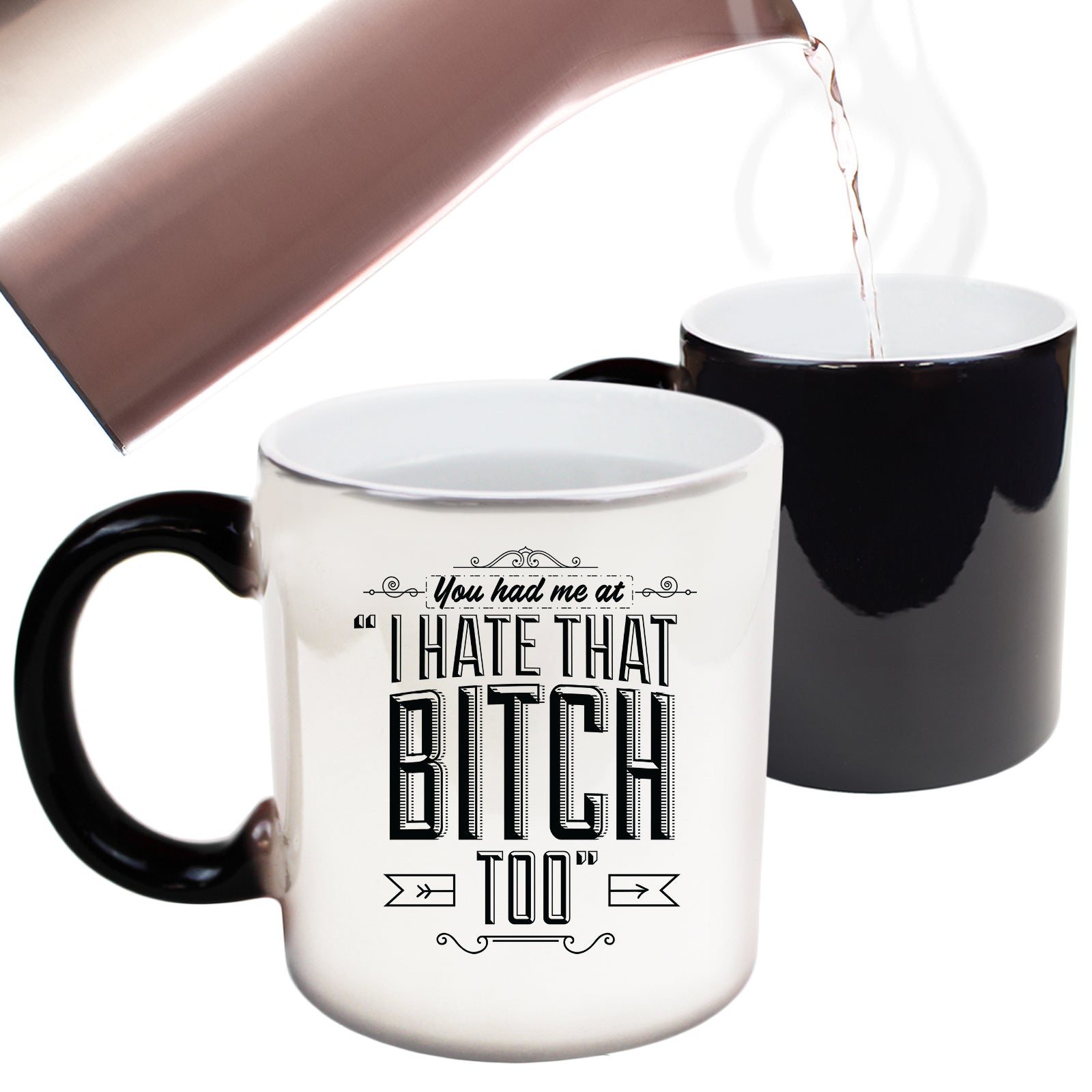 You Had Me At I Hate That Bitch Too - Funny Colour Changing Mug