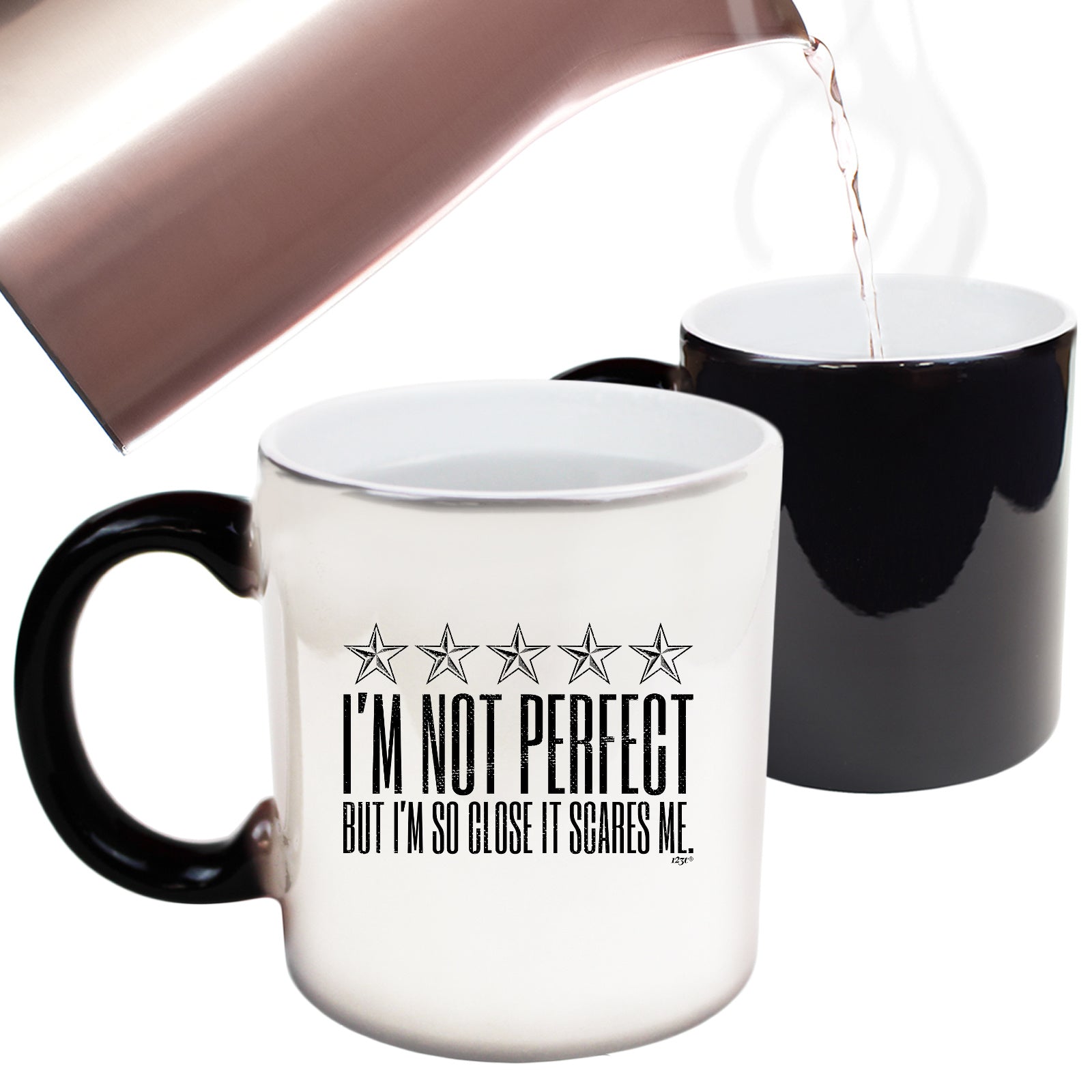 Im Not Perfect But Im So Close It Scares Me - Funny Colour Changing Mug Cup