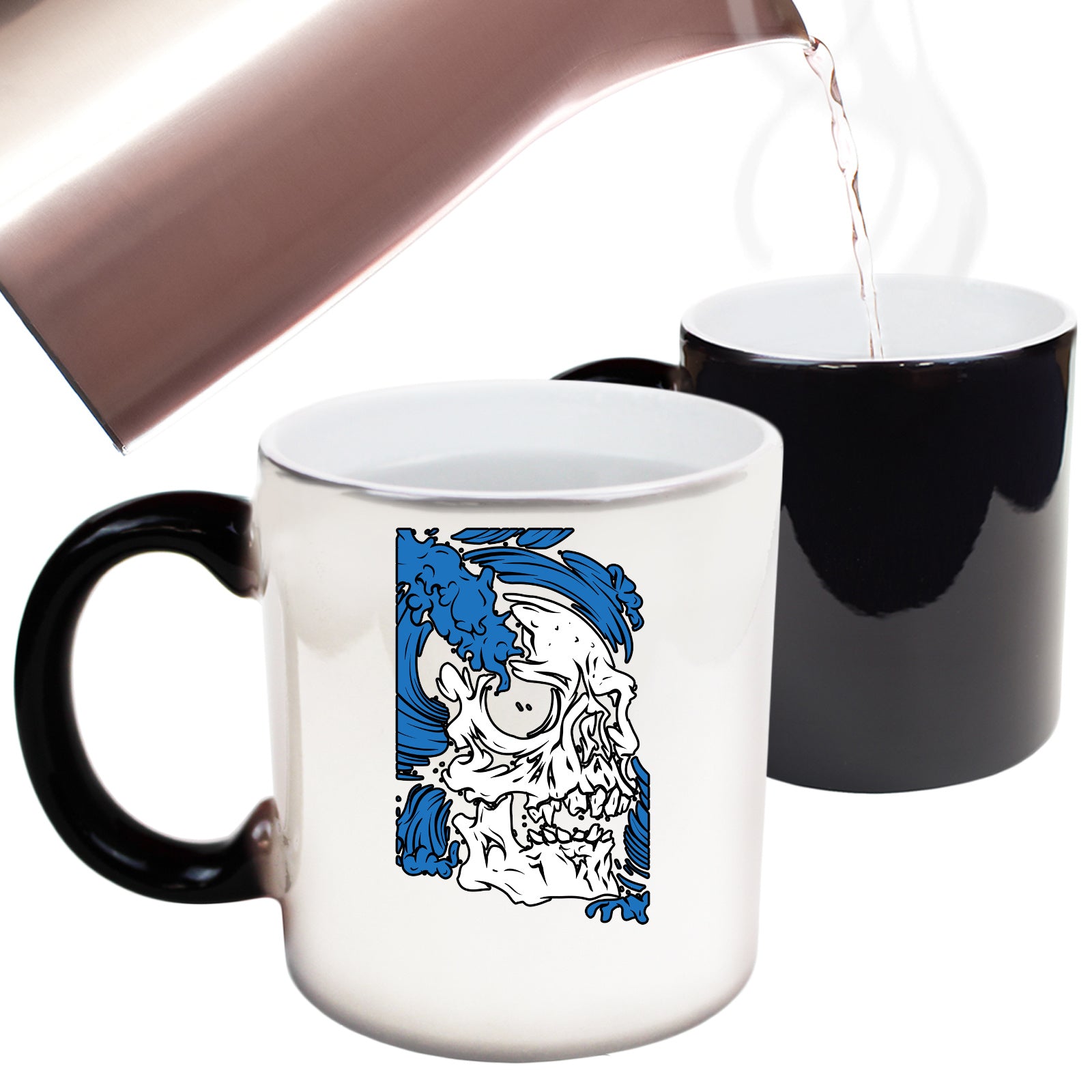 Skull Waves Fashion - Funny Colour Changing Mug