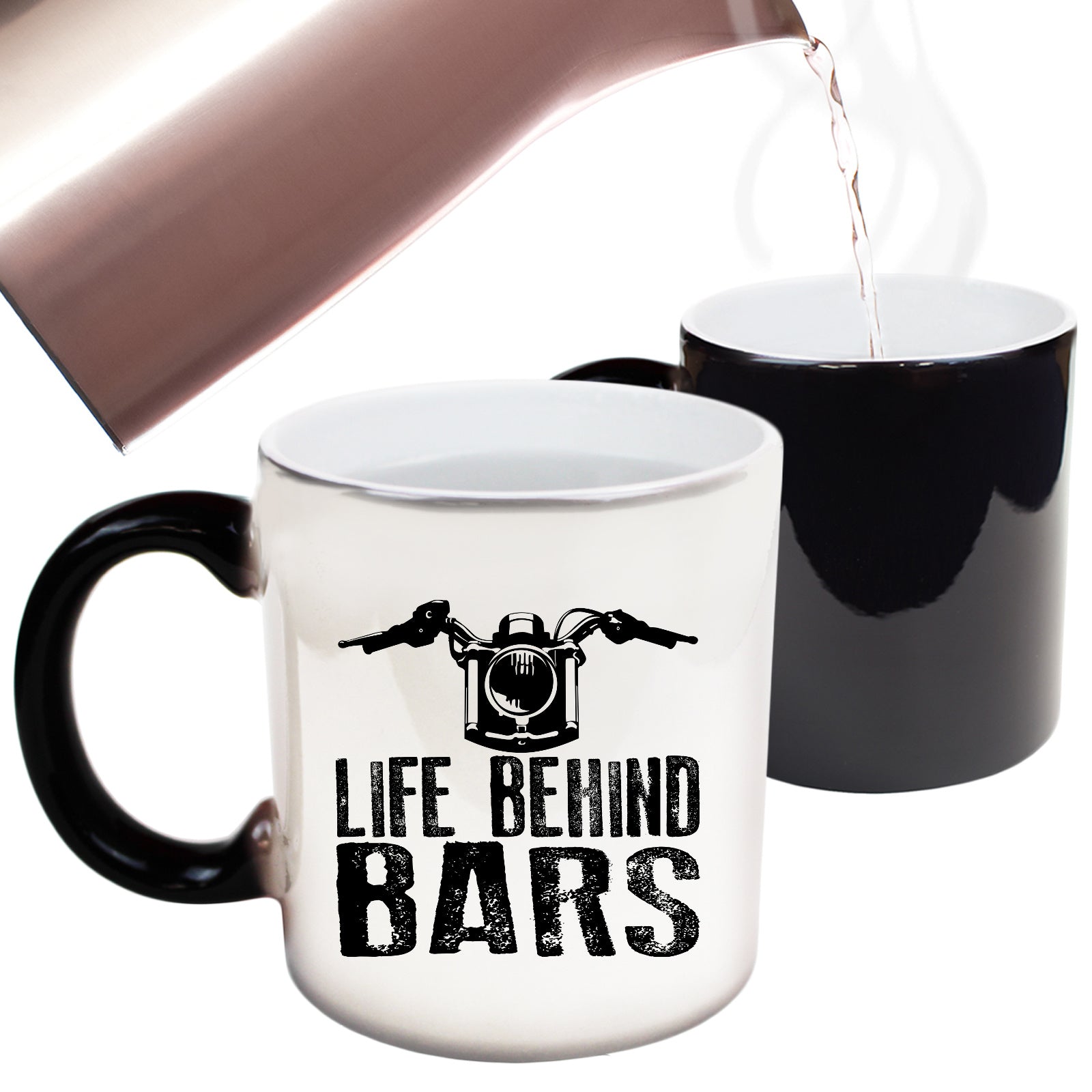 Life Behind Bars Moto - Funny Colour Changing Mug