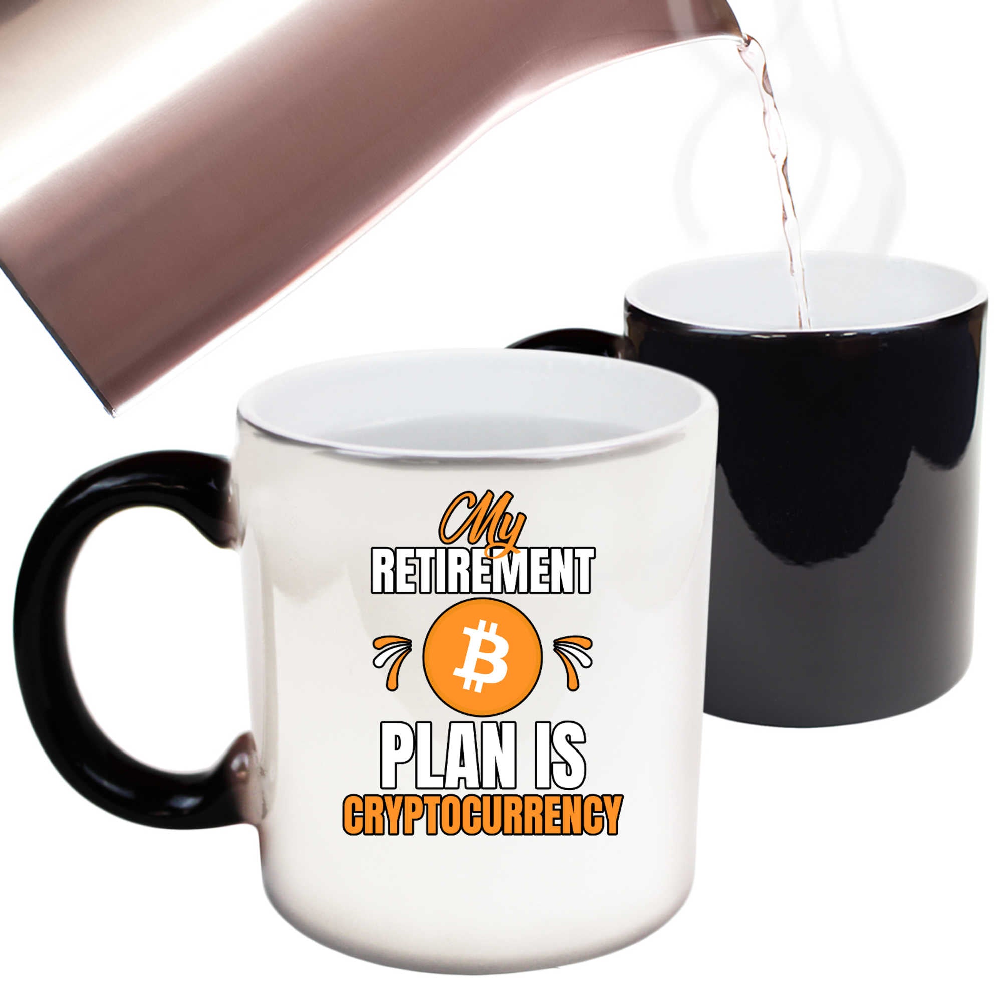 My Retirement Plan Is Cryptocurrency Bitcoin - Funny Colour Changing Mug