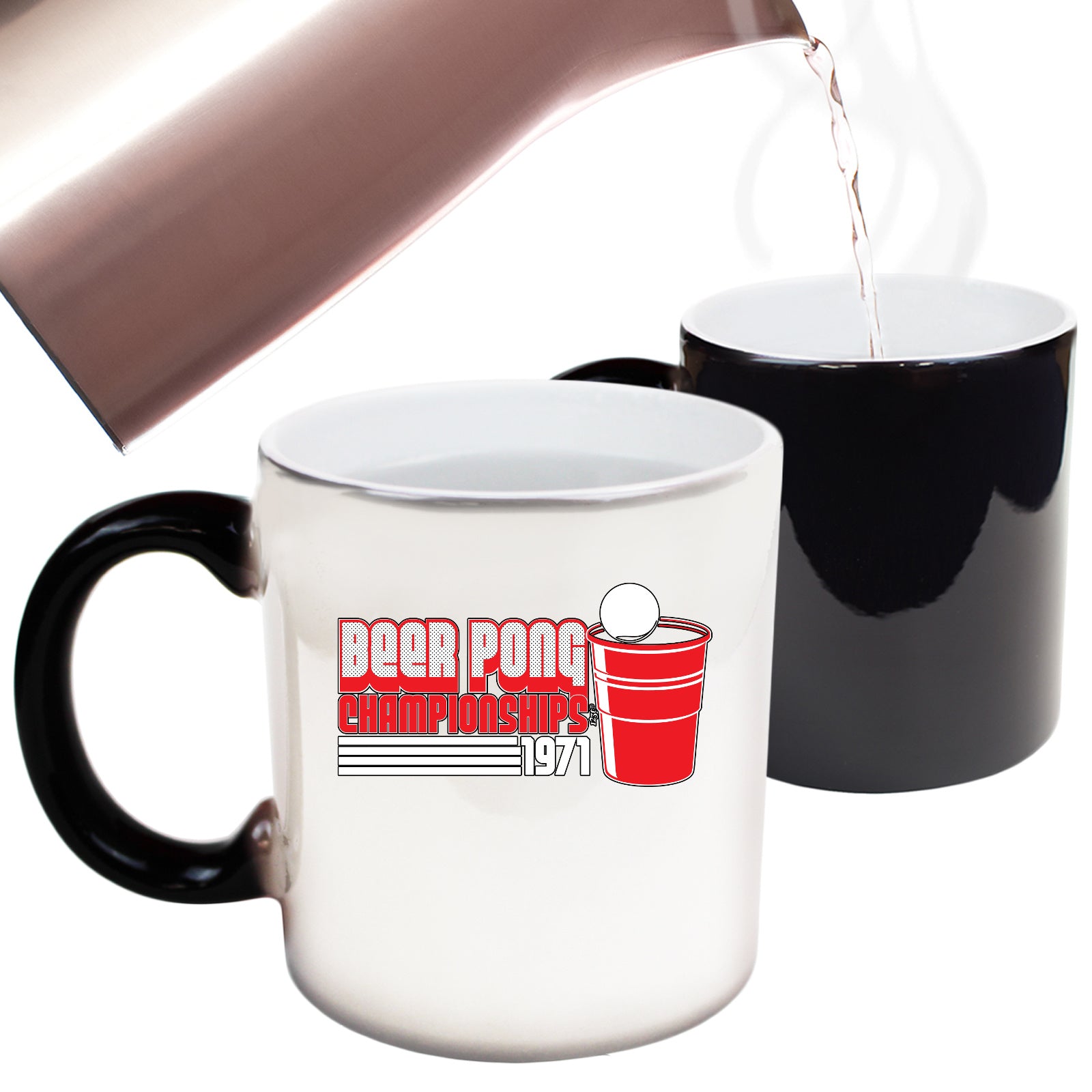 Beer Pong Championships - Funny Colour Changing Mug Cup