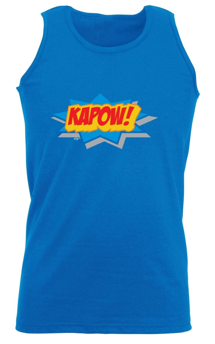 Comic Kapow - Funny Novelty Vest Singlet Unisex Tank Top - 123t Australia | Funny T-Shirts Mugs Novelty Gifts