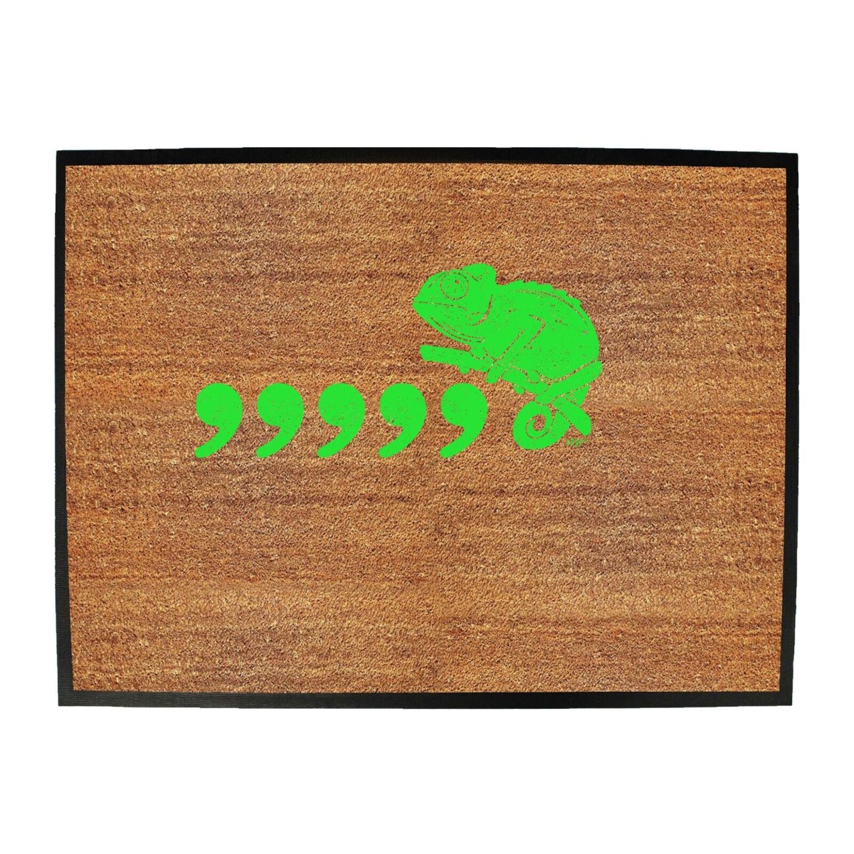 Comma Chameleon 80'S Retro - Funny Novelty Doormat Man Cave Floor mat - 123t Australia | Funny T-Shirts Mugs Novelty Gifts