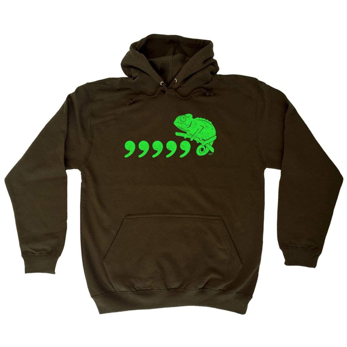 Comma Chameleon 80'S Retro - Funny Novelty Hoodies Hoodie - 123t Australia | Funny T-Shirts Mugs Novelty Gifts