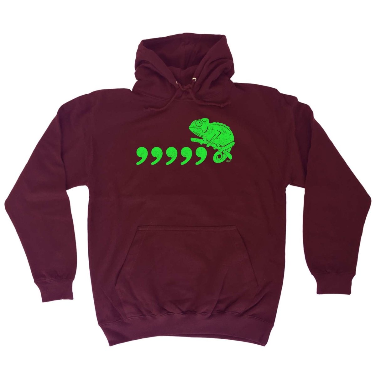 Comma Chameleon 80'S Retro - Funny Novelty Hoodies Hoodie - 123t Australia | Funny T-Shirts Mugs Novelty Gifts