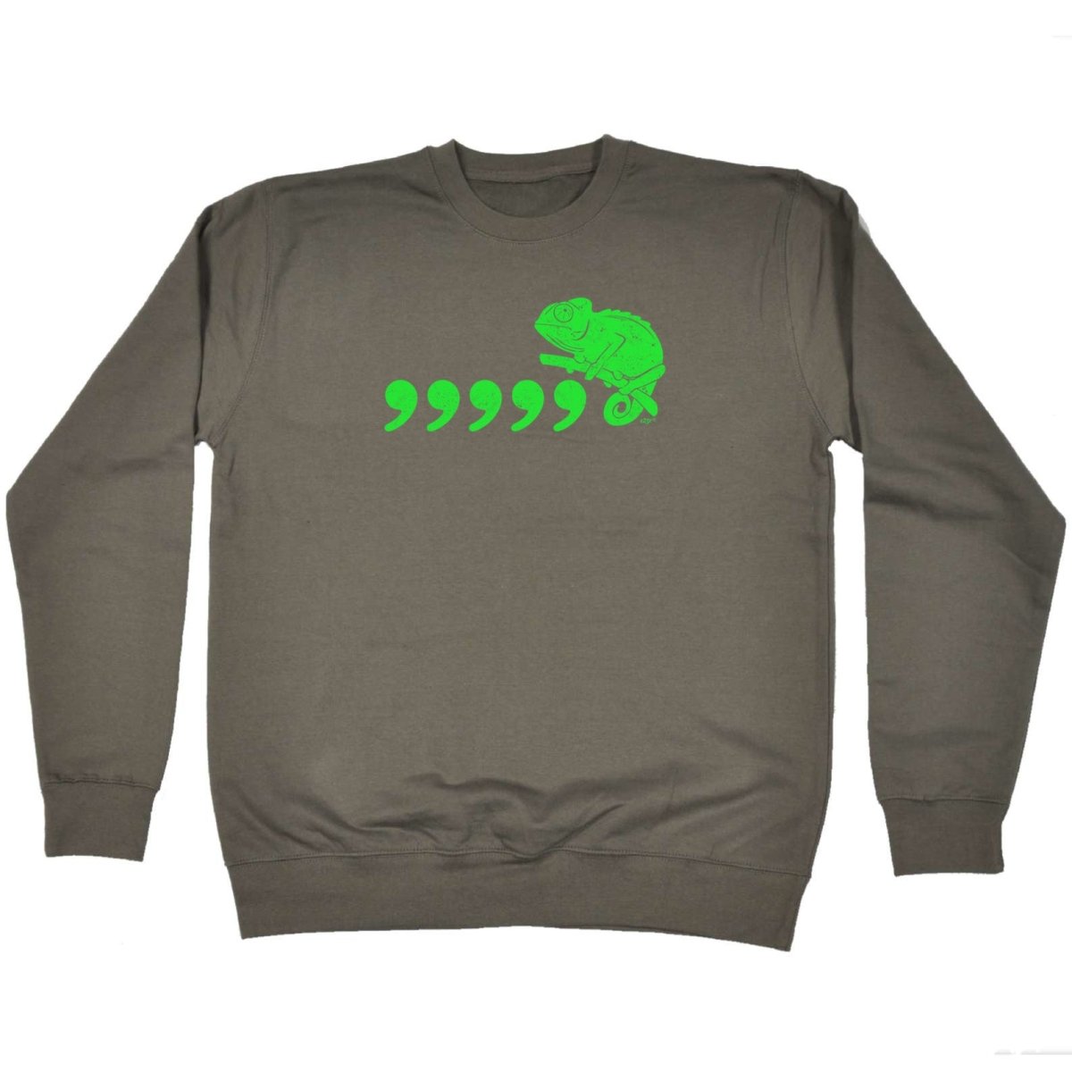 Comma Chameleon 80'S Retro - Funny Novelty Sweatshirt - 123t Australia | Funny T-Shirts Mugs Novelty Gifts