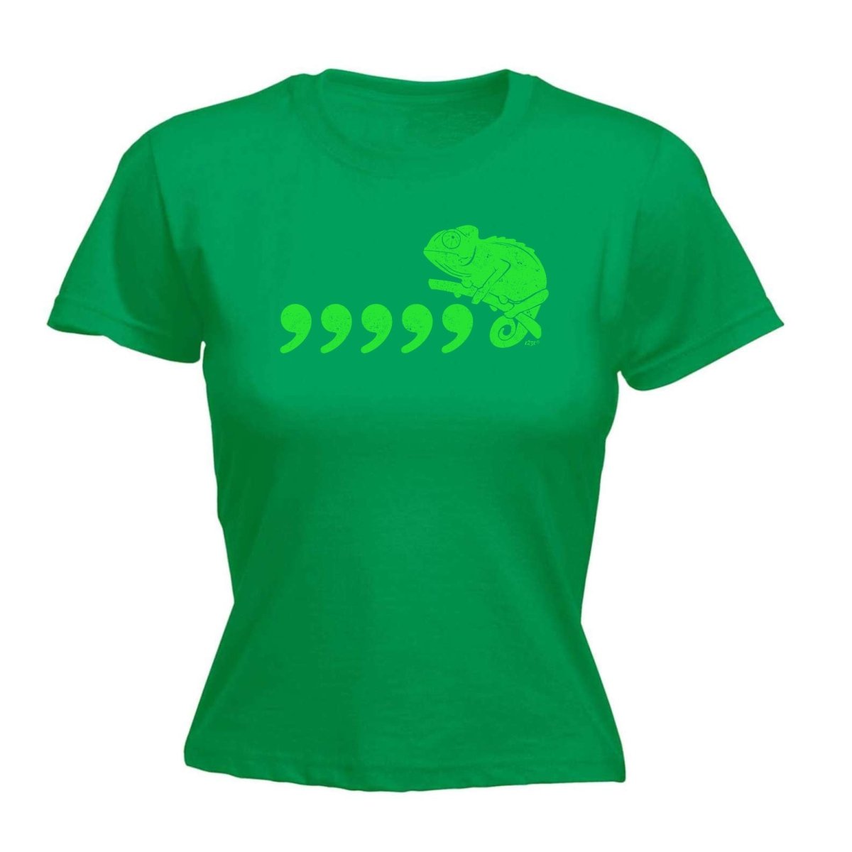 Comma Chameleon 80'S Retro - Funny Novelty Womens T-Shirt T Shirt Tshirt - 123t Australia | Funny T-Shirts Mugs Novelty Gifts