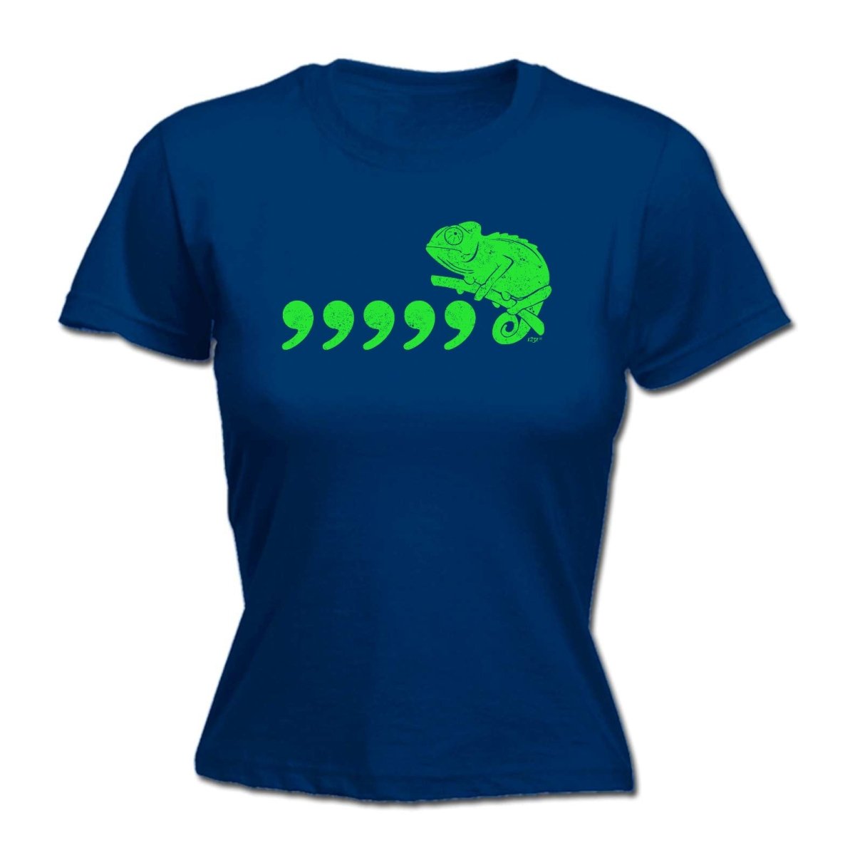 Comma Chameleon 80'S Retro - Funny Novelty Womens T-Shirt T Shirt Tshirt - 123t Australia | Funny T-Shirts Mugs Novelty Gifts