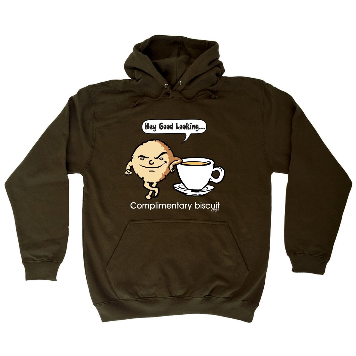 Complimentary Biscuit Coffee - Funny Novelty Hoodies Hoodie - 123t Australia | Funny T-Shirts Mugs Novelty Gifts