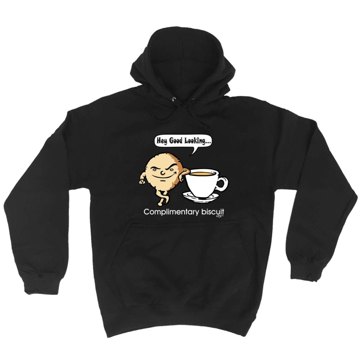Complimentary Biscuit Coffee - Funny Novelty Hoodies Hoodie - 123t Australia | Funny T-Shirts Mugs Novelty Gifts