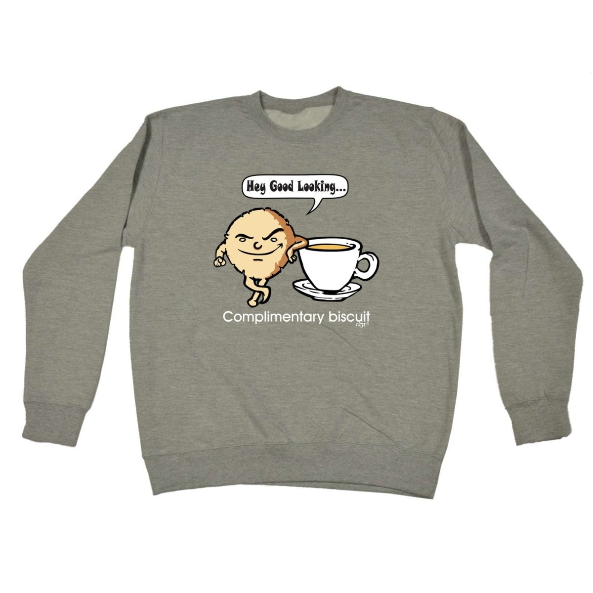 Complimentary Biscuit Coffee - Funny Novelty Sweatshirt - 123t Australia | Funny T-Shirts Mugs Novelty Gifts