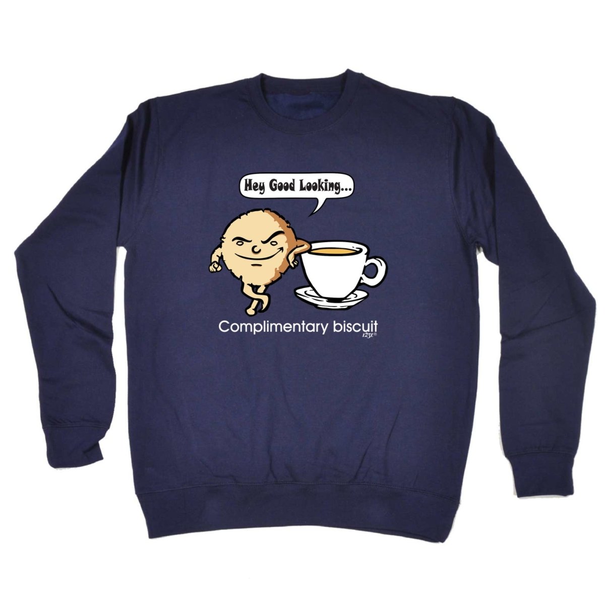 Complimentary Biscuit Coffee - Funny Novelty Sweatshirt - 123t Australia | Funny T-Shirts Mugs Novelty Gifts