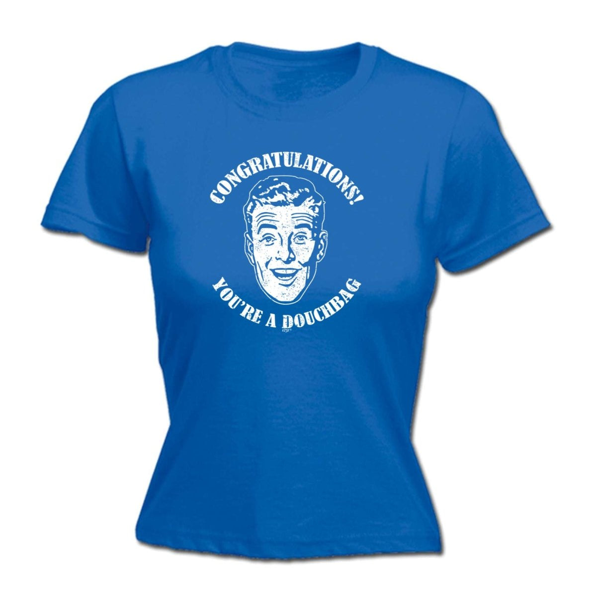 Congratulations Douchbag - Funny Novelty Womens T-Shirt T Shirt Tshirt - 123t Australia | Funny T-Shirts Mugs Novelty Gifts