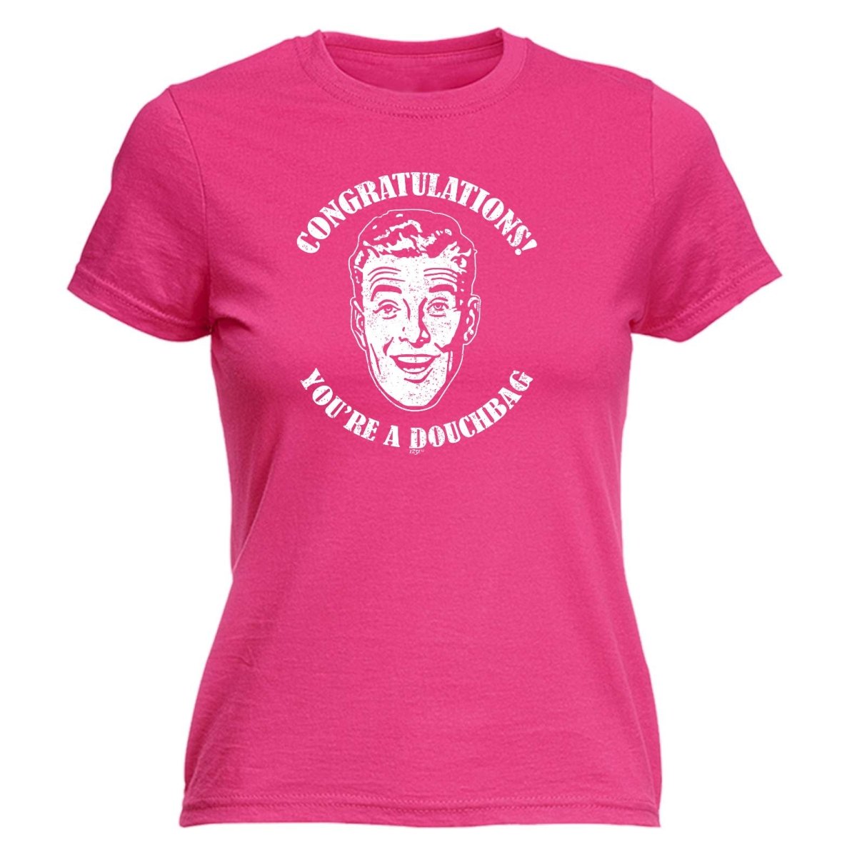 Congratulations Douchbag - Funny Novelty Womens T-Shirt T Shirt Tshirt - 123t Australia | Funny T-Shirts Mugs Novelty Gifts