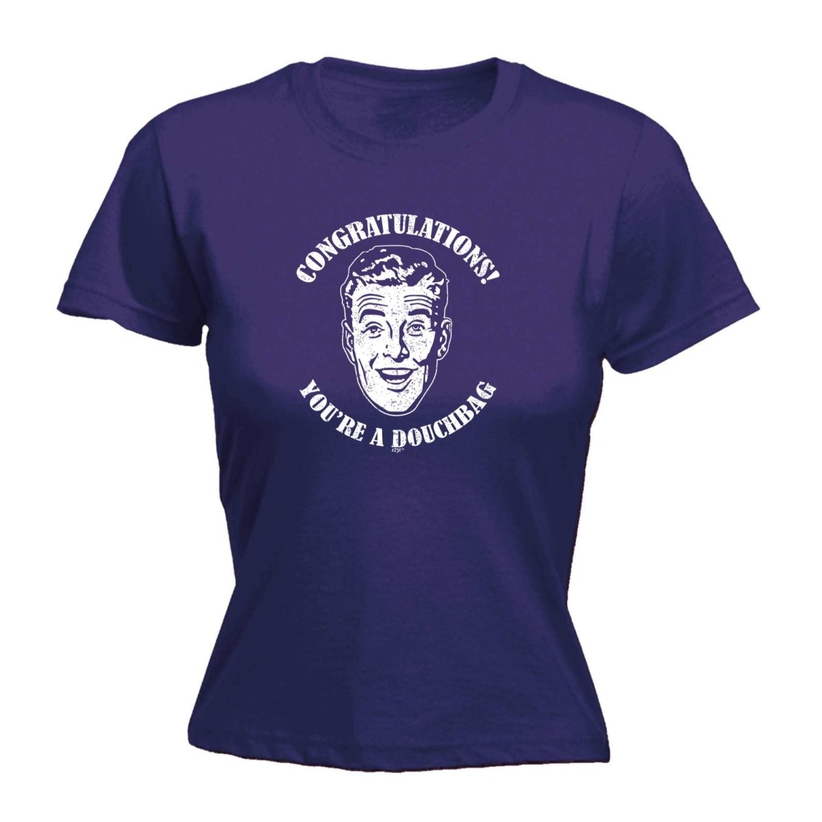 Congratulations Douchbag - Funny Novelty Womens T-Shirt T Shirt Tshirt - 123t Australia | Funny T-Shirts Mugs Novelty Gifts