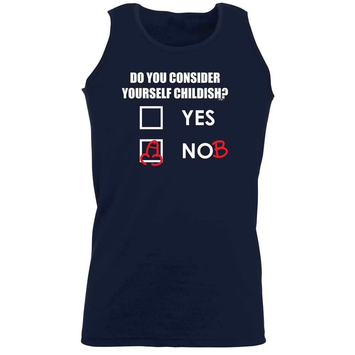 Consider Yourself Childish - Funny Novelty Vest Singlet Unisex Tank Top - 123t Australia | Funny T-Shirts Mugs Novelty Gifts