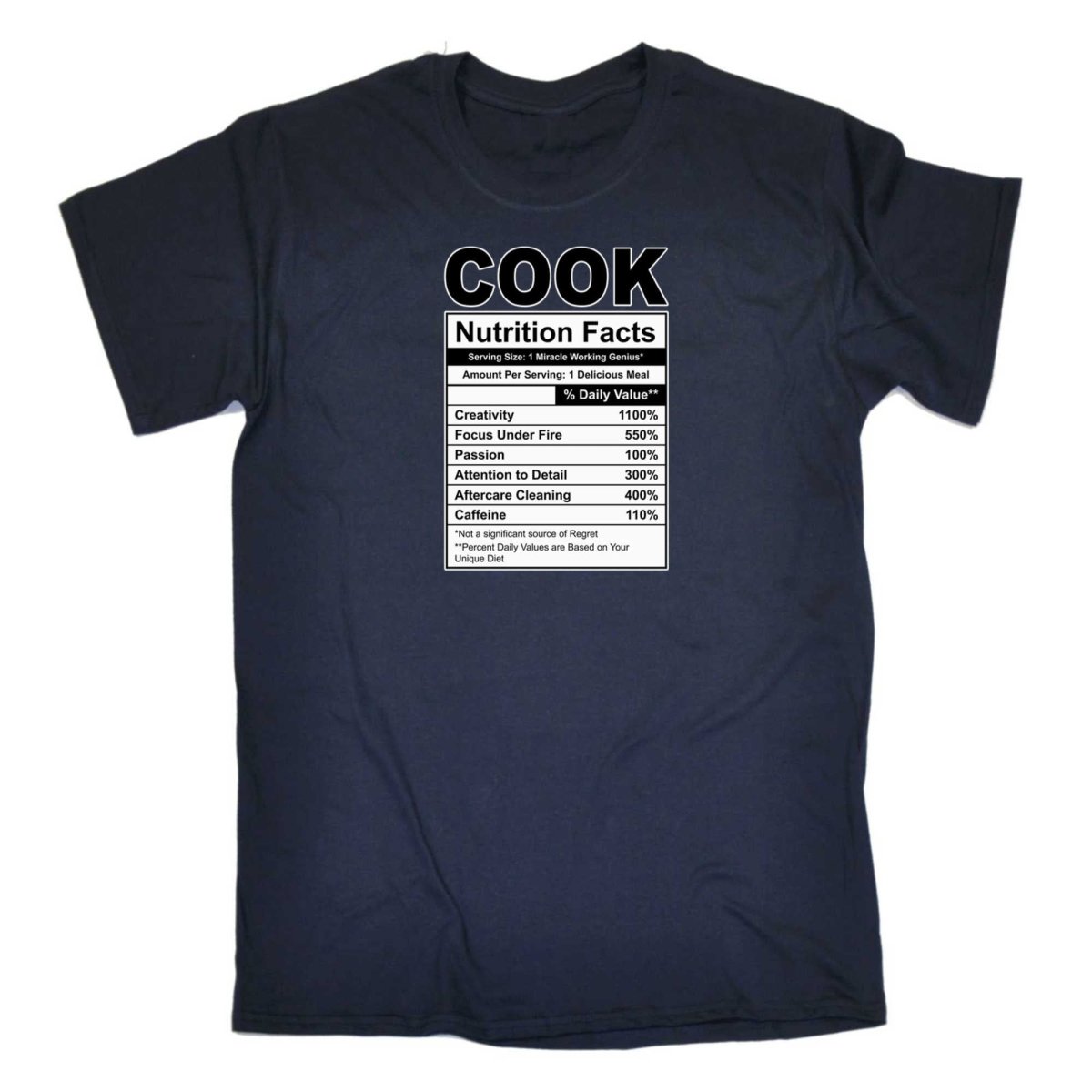 Cook Nutrition Facts - Mens Funny T-Shirt Tshirts - 123t Australia | Funny T-Shirts Mugs Novelty Gifts