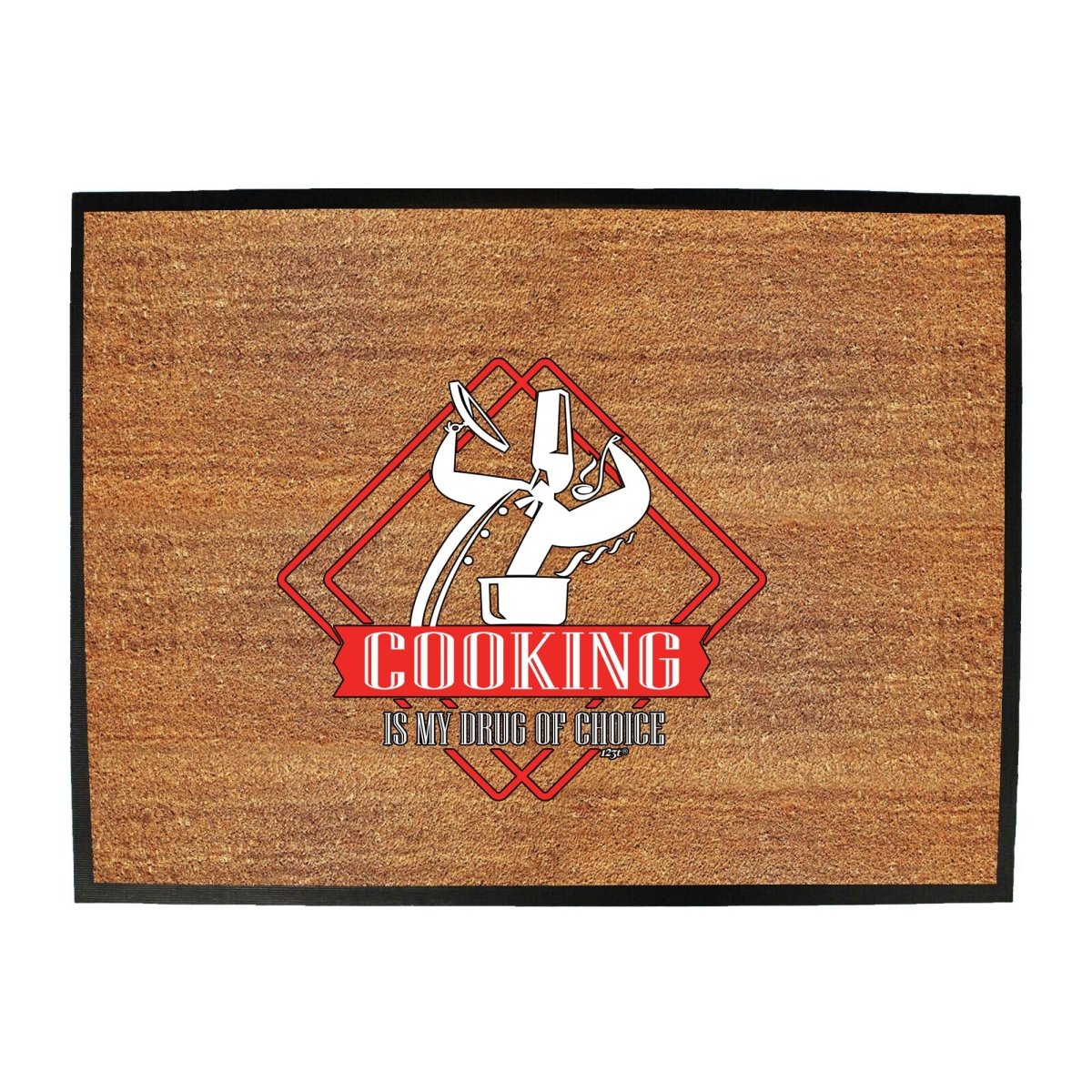 Cooking Is My Choice - Funny Novelty Doormat Man Cave Floor mat - 123t Australia | Funny T-Shirts Mugs Novelty Gifts