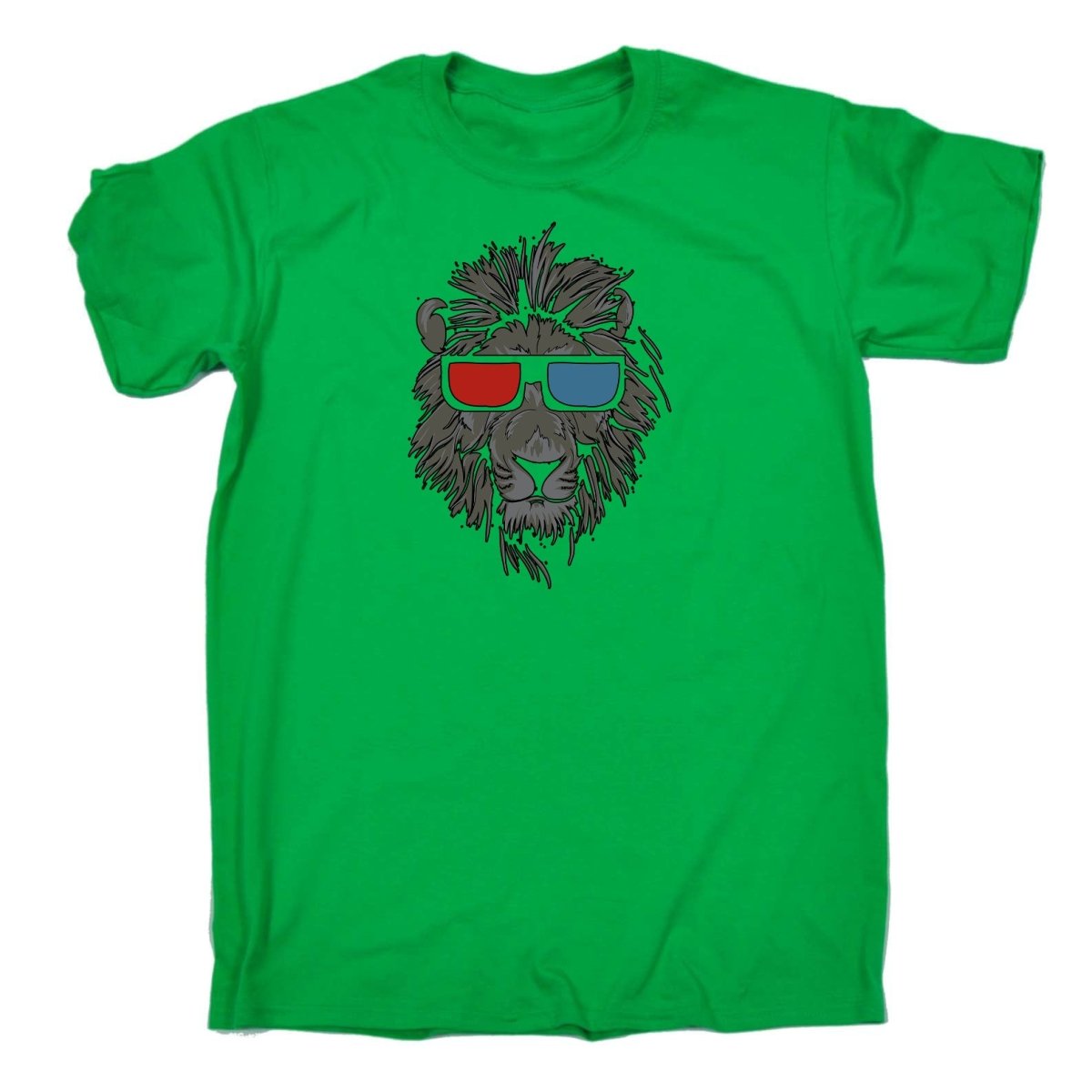 Cool Lion 3D Glasses Animal - Mens Funny T-Shirt Tshirts Tee Shirt - 123t Australia | Funny T-Shirts Mugs Novelty Gifts