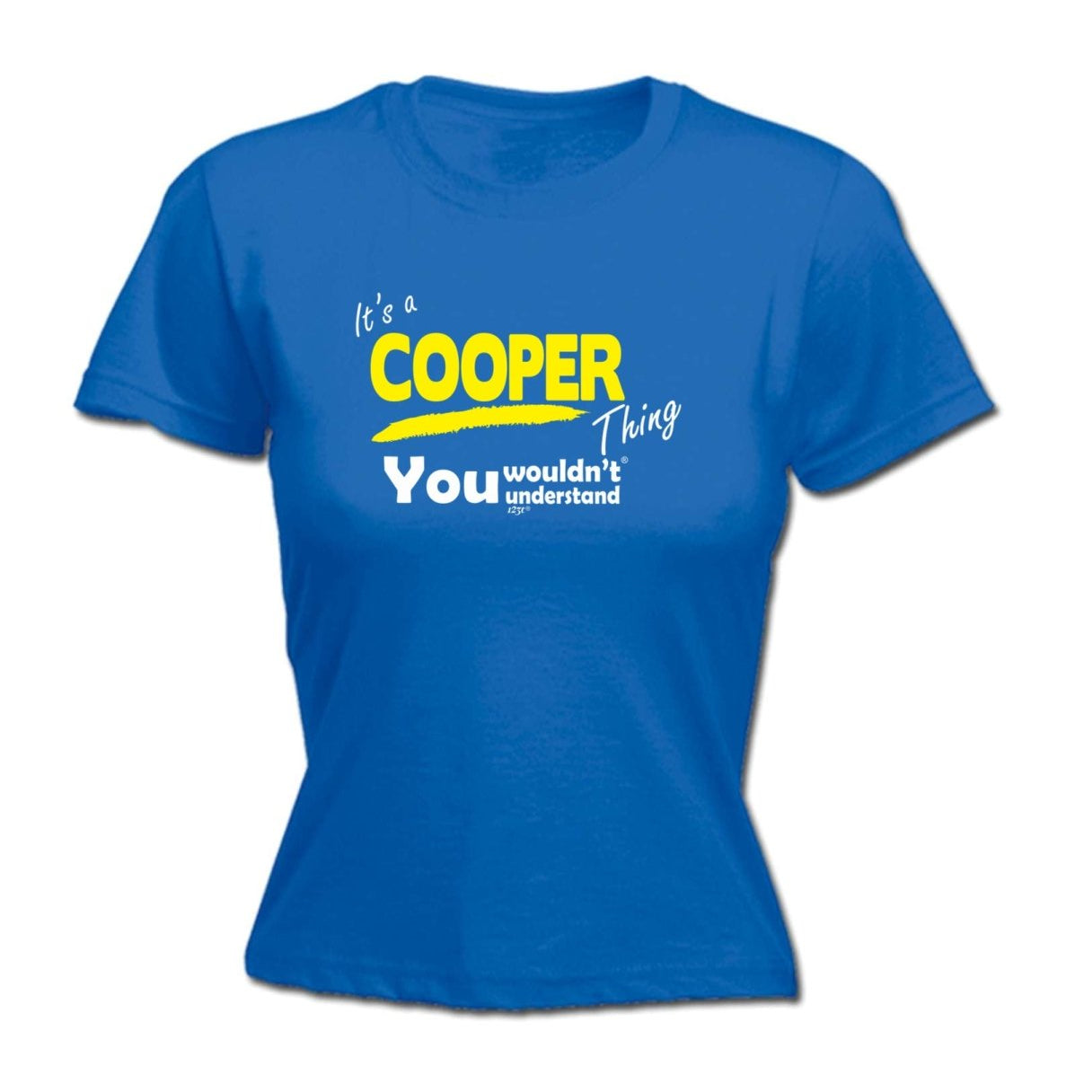 Cooper V1 Surname Thing - Funny Novelty Womens T-Shirt T Shirt Tshirt - 123t Australia | Funny T-Shirts Mugs Novelty Gifts