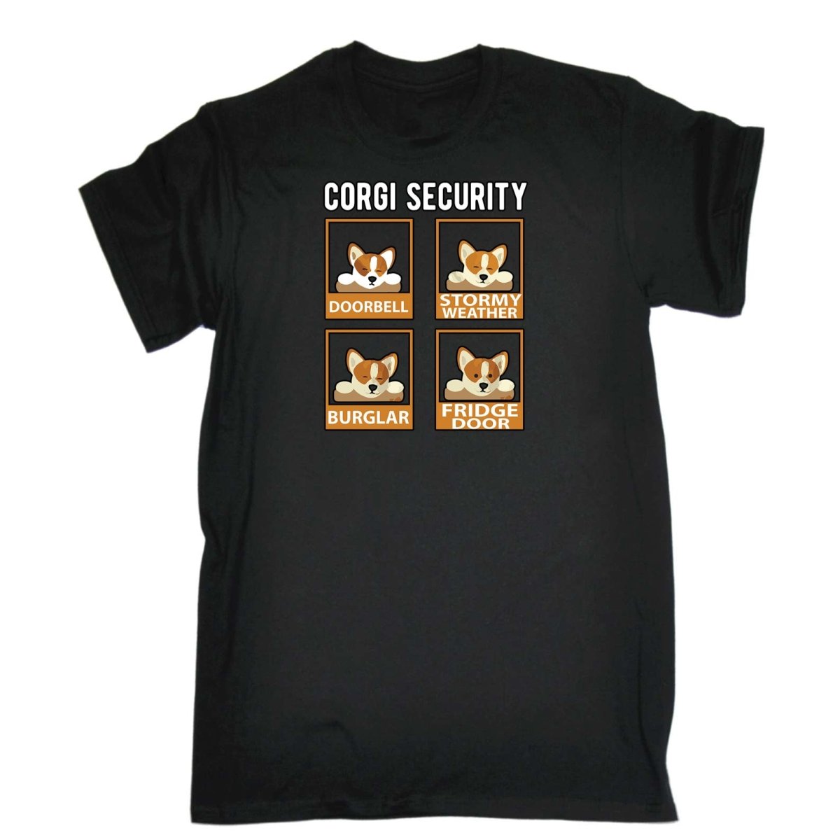 Corgi Security Dog Dogs - Mens Funny T-Shirt Tshirts - 123t Australia | Funny T-Shirts Mugs Novelty Gifts