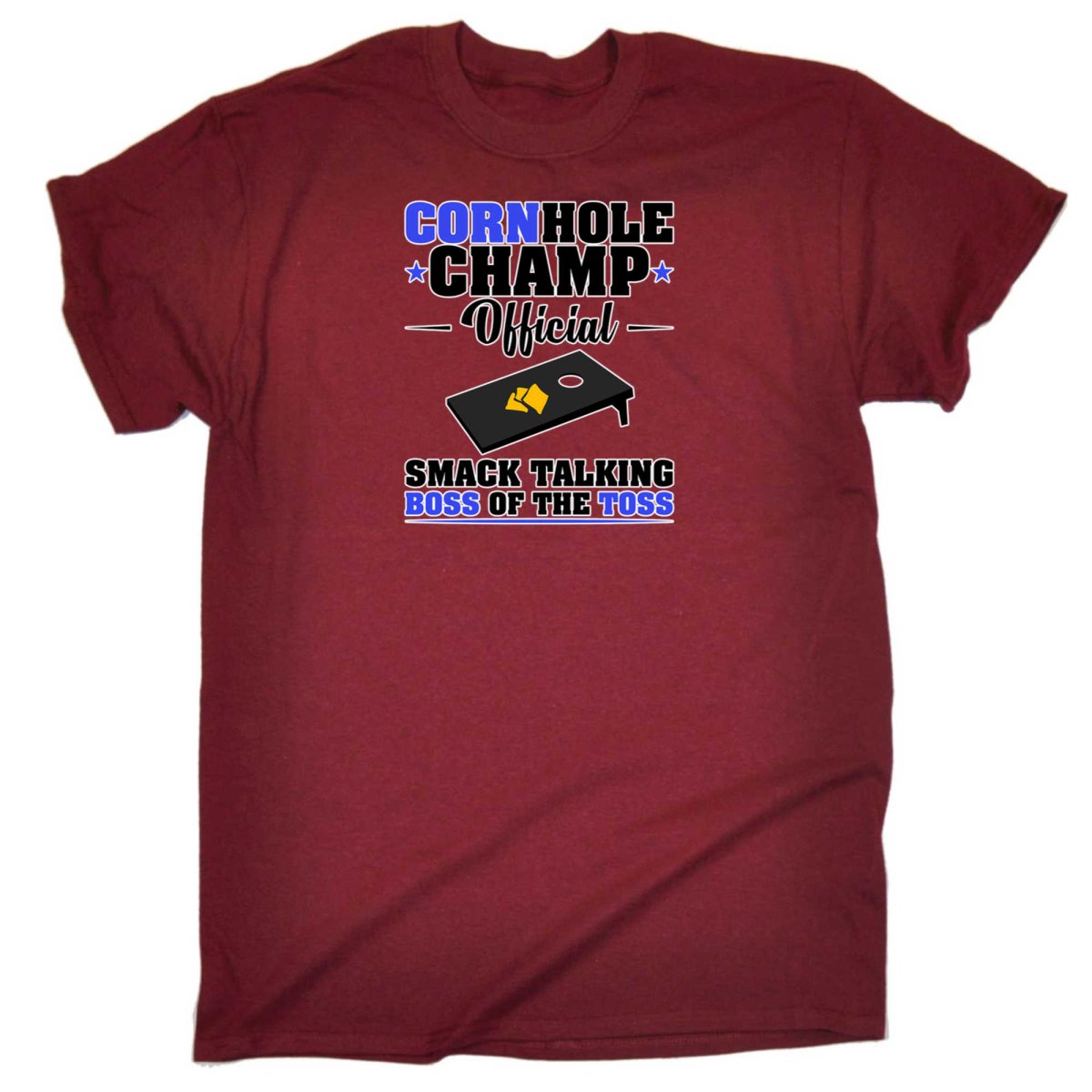 Cornhole Champ Official Smack Talking Boss Of The Toss - Mens Funny T-Shirt Tshirts - 123t Australia | Funny T-Shirts Mugs Novelty Gifts