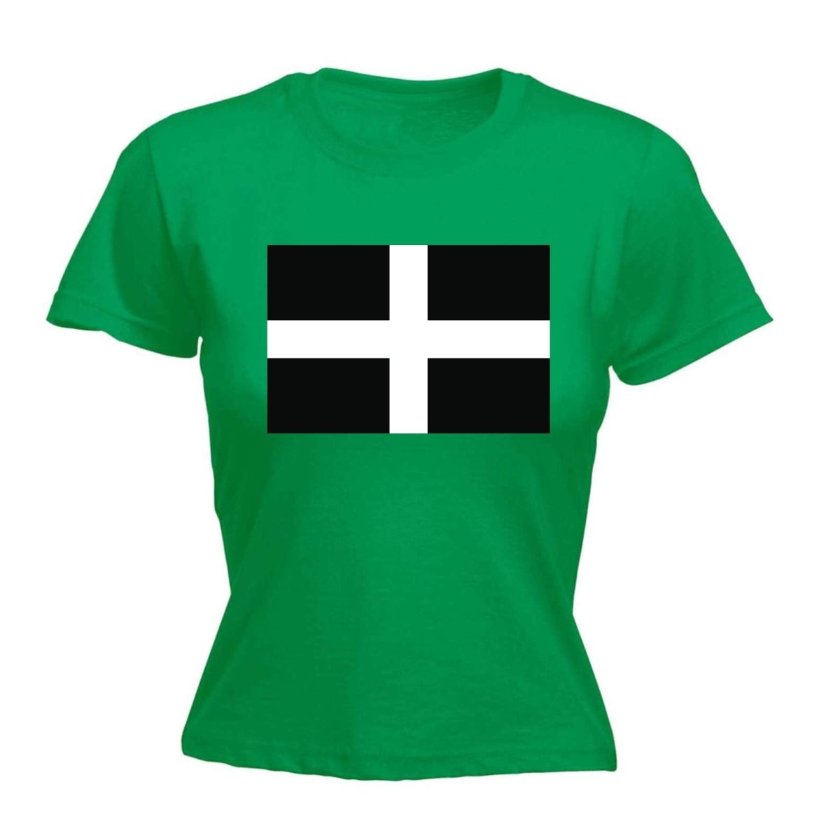 Cornwall Flag - Funny Novelty Womens T-Shirt T Shirt Tshirt - 123t Australia | Funny T-Shirts Mugs Novelty Gifts