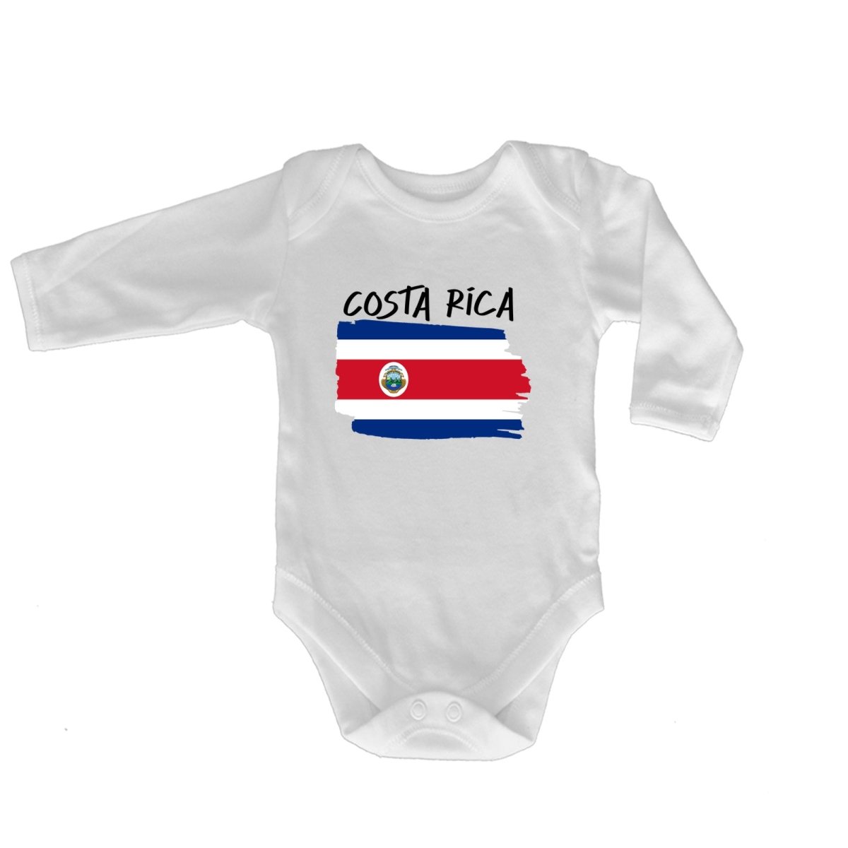 Costa Rica (State) Country Flag Nationality - Babygrow Baby - 123t Australia | Funny T-Shirts Mugs Novelty Gifts
