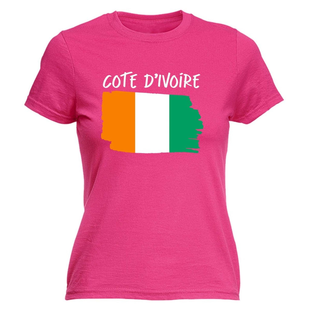 Cote Divoire Country Flag Nationality - Womens T-Shirt T Shirt Tshirt - 123t Australia | Funny T-Shirts Mugs Novelty Gifts