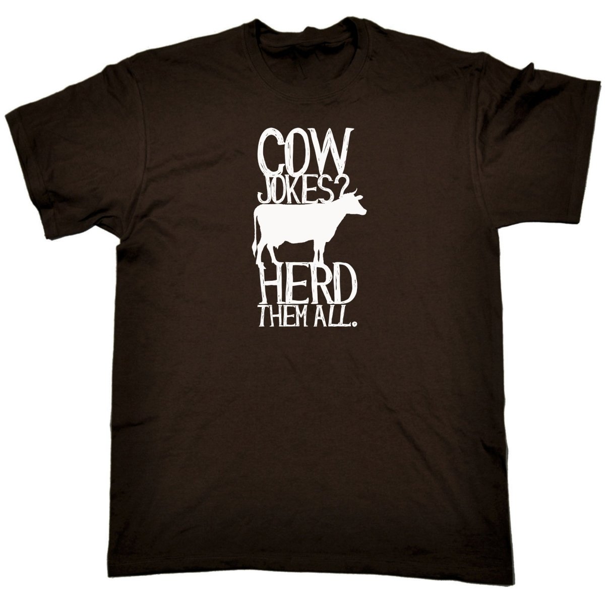 Cow Jokes Herd Them All - Mens Funny T-Shirt Tshirts Tee Shirt - 123t Australia | Funny T-Shirts Mugs Novelty Gifts