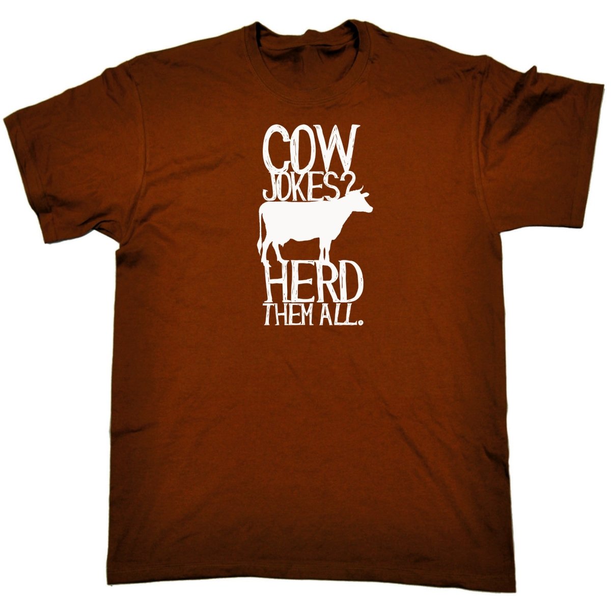 Cow Jokes Herd Them All - Mens Funny T-Shirt Tshirts Tee Shirt - 123t Australia | Funny T-Shirts Mugs Novelty Gifts