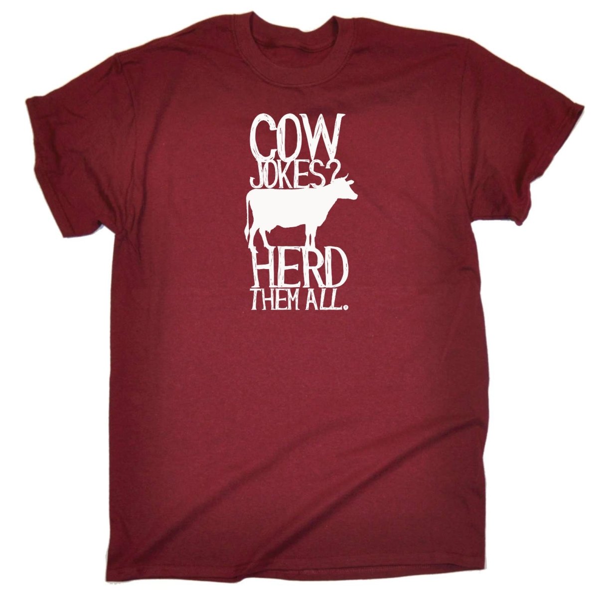 Cow Jokes Herd Them All - Mens Funny T-Shirt Tshirts Tee Shirt - 123t Australia | Funny T-Shirts Mugs Novelty Gifts