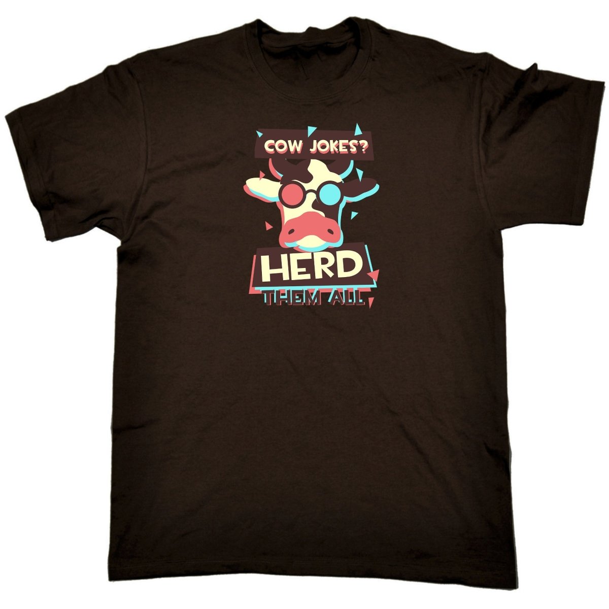 Cow Jokes Herd Them All V2 - Mens Funny T-Shirt Tshirts - 123t Australia | Funny T-Shirts Mugs Novelty Gifts