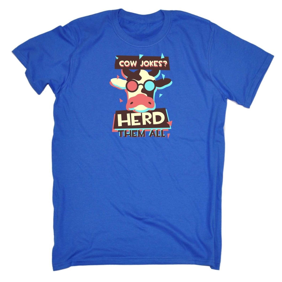 Cow Jokes Herd Them All V2 - Mens Funny T-Shirt Tshirts - 123t Australia | Funny T-Shirts Mugs Novelty Gifts