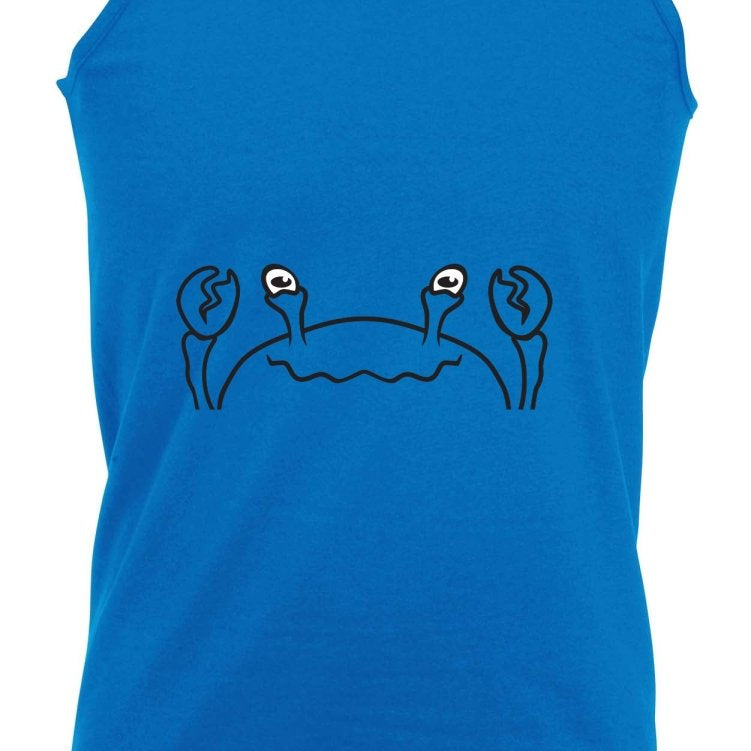 Crab Animal Face Ani Mates - Funny Novelty Vest Singlet Unisex Tank Top - 123t Australia | Funny T-Shirts Mugs Novelty Gifts