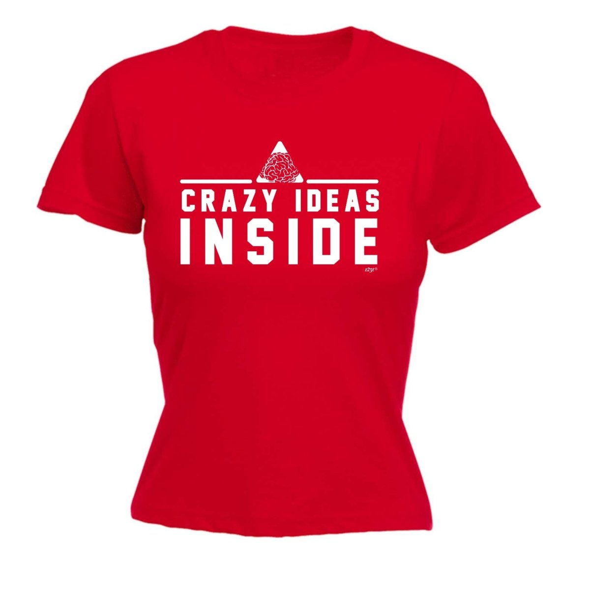 Crazy Ideas Inside - Funny Novelty Womens T-Shirt T Shirt Tshirt - 123t Australia | Funny T-Shirts Mugs Novelty Gifts