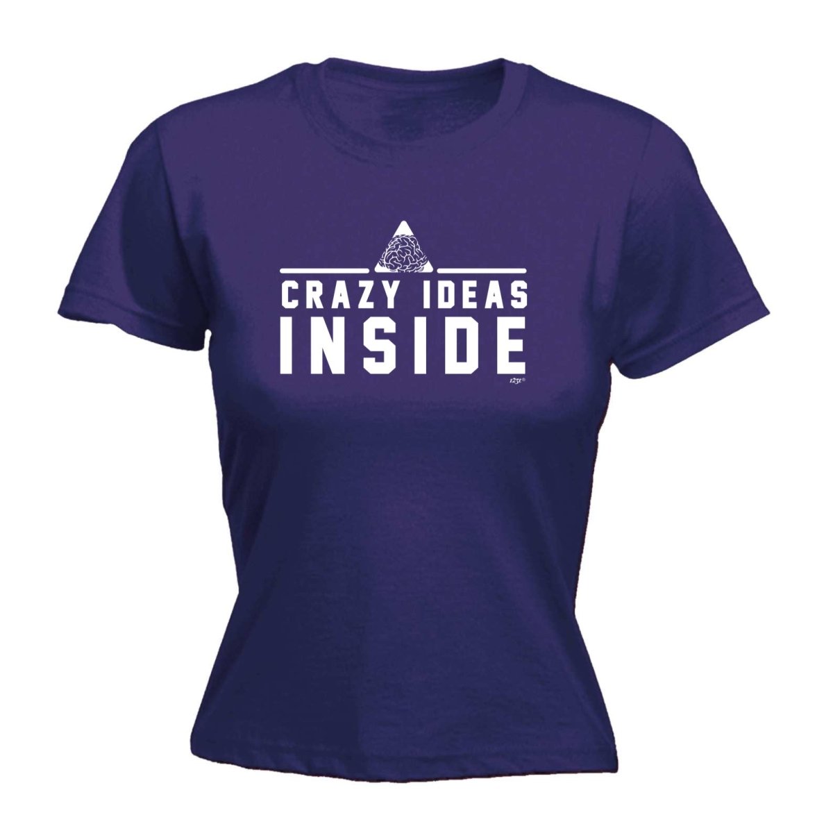 Crazy Ideas Inside - Funny Novelty Womens T-Shirt T Shirt Tshirt - 123t Australia | Funny T-Shirts Mugs Novelty Gifts