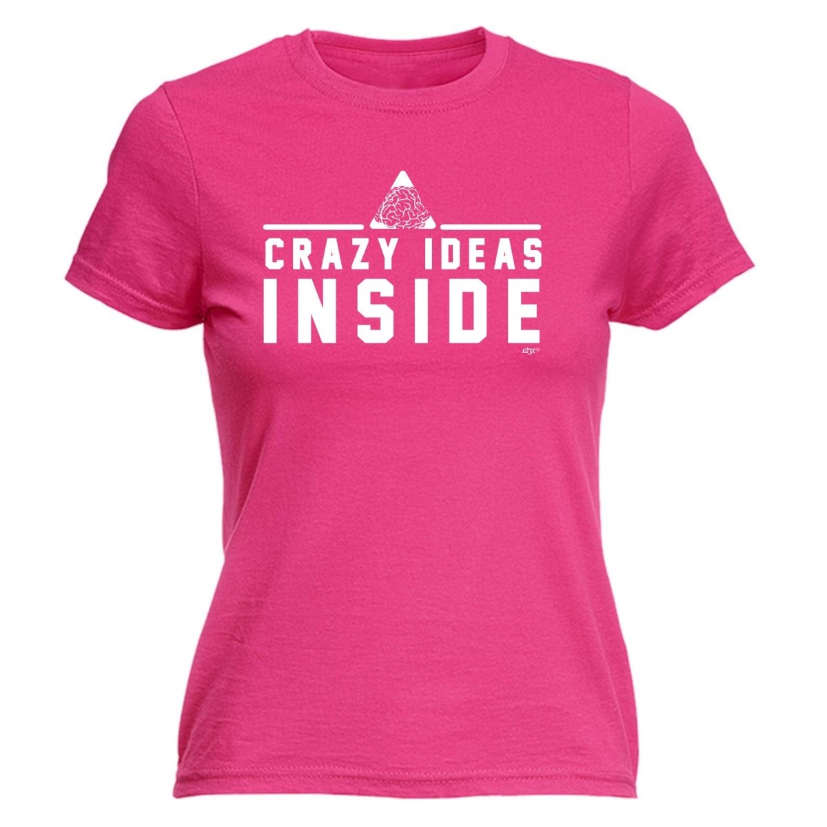 Crazy Ideas Inside - Funny Novelty Womens T-Shirt T Shirt Tshirt - 123t Australia | Funny T-Shirts Mugs Novelty Gifts