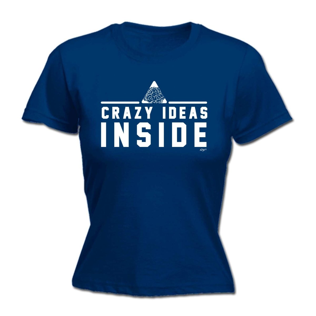 Crazy Ideas Inside - Funny Novelty Womens T-Shirt T Shirt Tshirt - 123t Australia | Funny T-Shirts Mugs Novelty Gifts