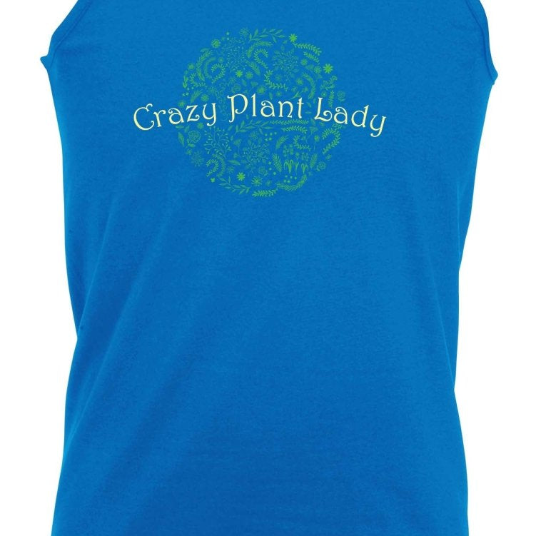 Crazy Plant Lady Garden - Funny Novelty Vest Singlet Unisex Tank Top - 123t Australia | Funny T-Shirts Mugs Novelty Gifts