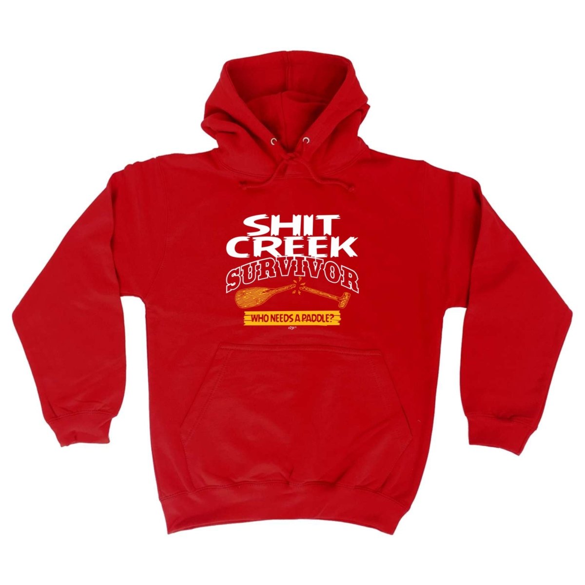 Creek Survivor Who Needs A Paddle - Funny Novelty Hoodies Hoodie - 123t Australia | Funny T-Shirts Mugs Novelty Gifts