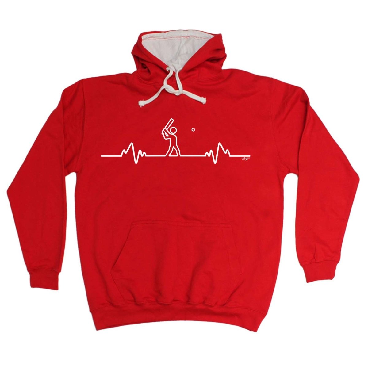 Cricket Pulse - Funny Novelty Hoodies Hoodie - 123t Australia | Funny T-Shirts Mugs Novelty Gifts