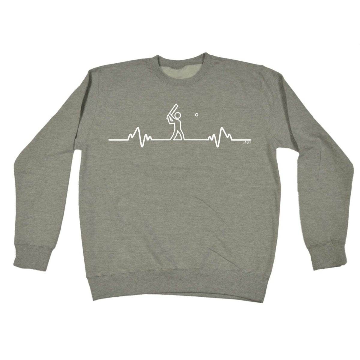 Cricket Pulse - Funny Novelty Sweatshirt - 123t Australia | Funny T-Shirts Mugs Novelty Gifts