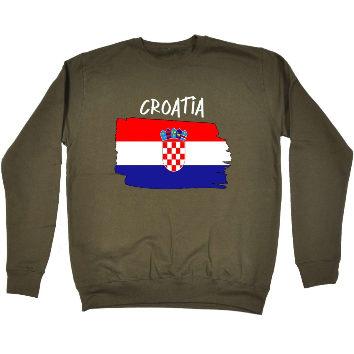 Croatia Country Flag Nationality - Sweatshirt - 123t Australia | Funny T-Shirts Mugs Novelty Gifts