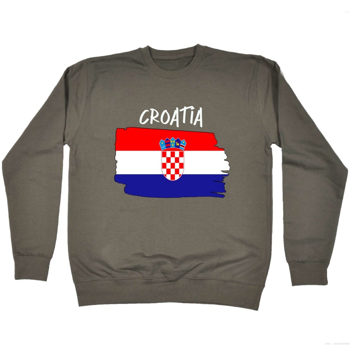 Croatia Country Flag Nationality - Sweatshirt - 123t Australia | Funny T-Shirts Mugs Novelty Gifts